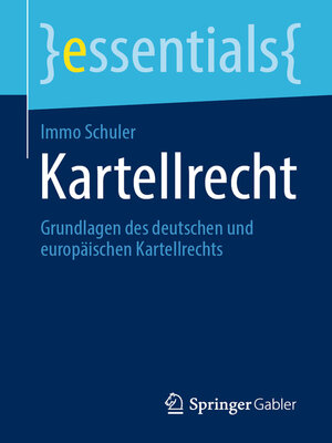 cover image of Kartellrecht